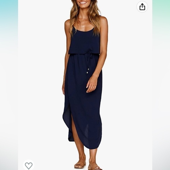 Dresses & Skirts - NWT Medium  Women's Adjustable Strappy Split Summer Beach Casual Midi Dress…